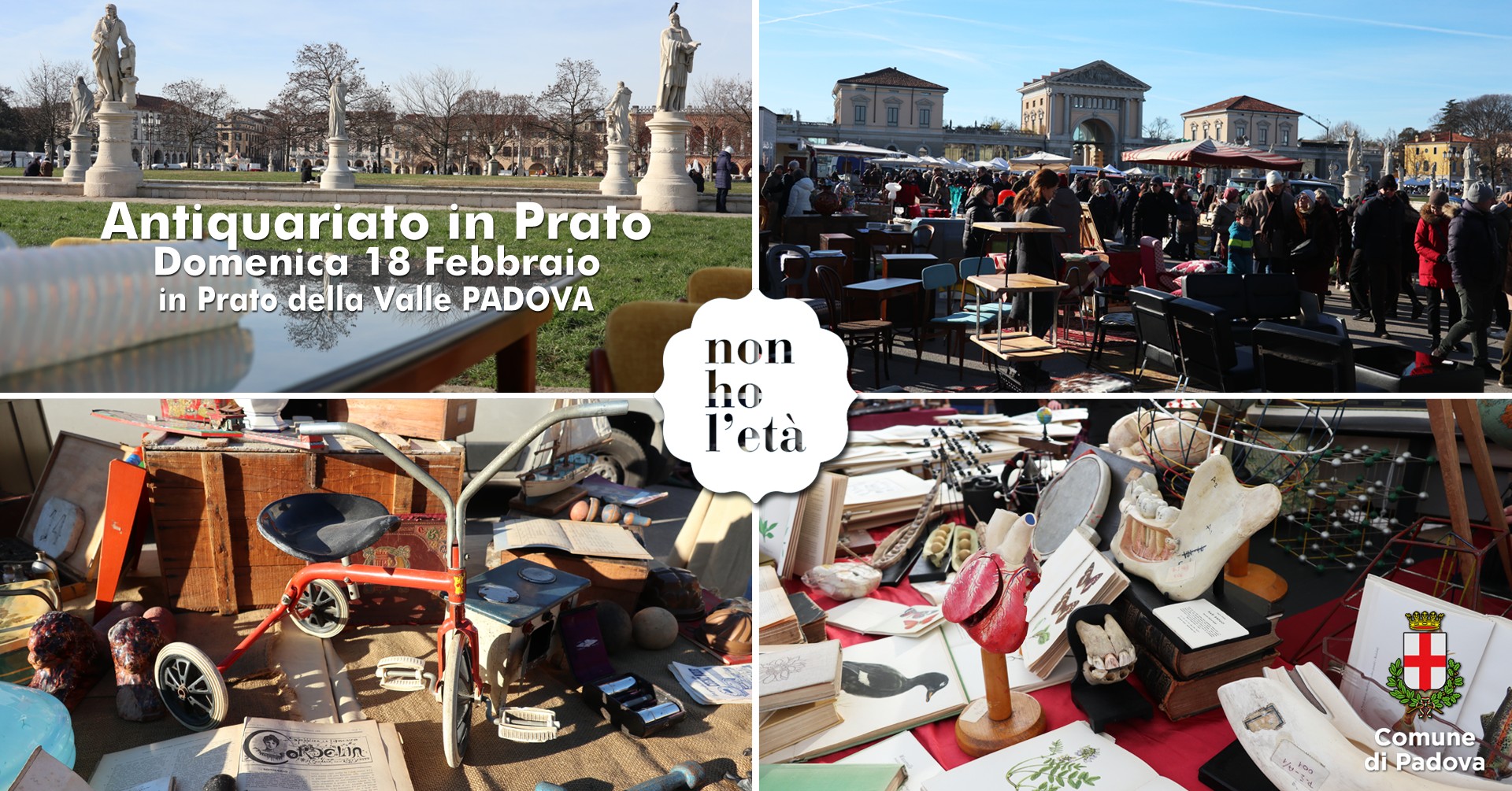 ▽ 18.2.2024 - Non ho l'età | Antiquariato Collezionismo & Vintage... ANTIQUARIATO in PRATO a Padova - EventiFVG.it