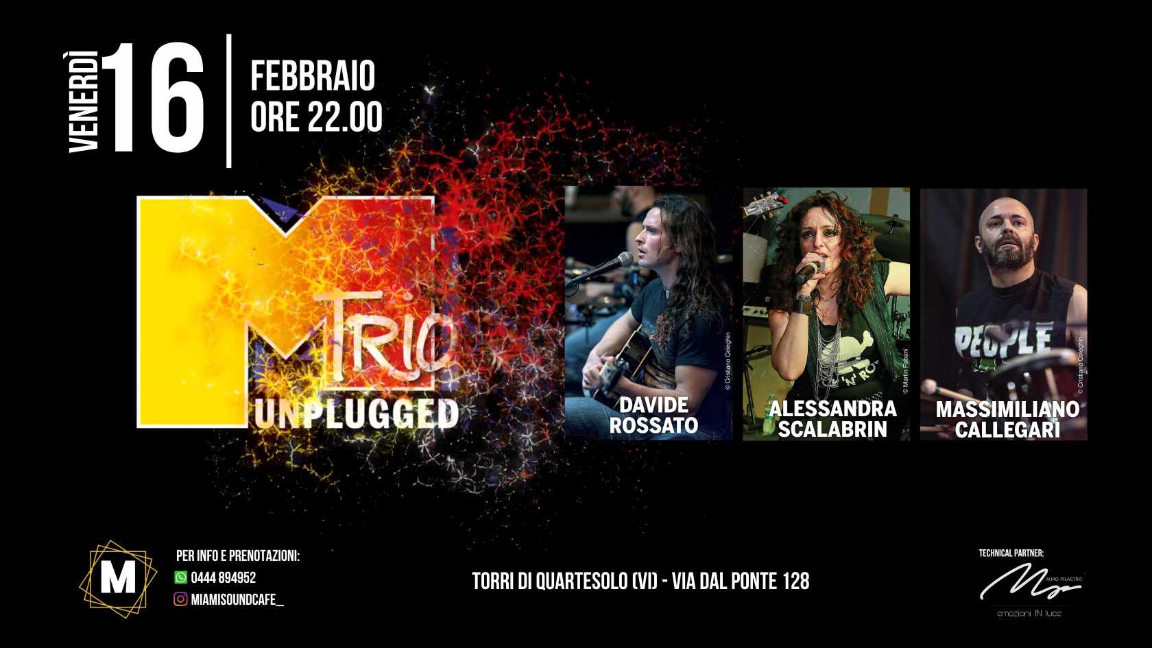 MTrio Unplugged @ Miami Sound Cafè - Torri di Quartesolo - VICENZA - MTrio Unplugged @ Miami Sound Cafè - Torri di Quartesolo - VICENZA - EventiFVG.it