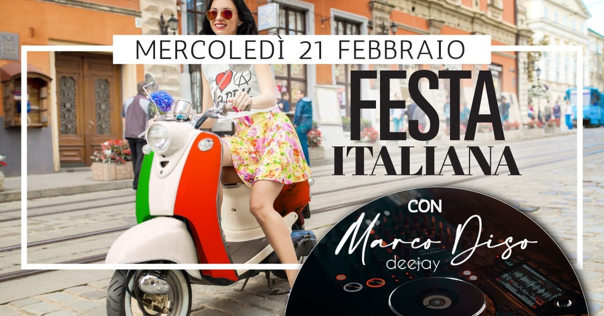 Festa Italiana 🇮🇹 con Marco Diso 🎧 DJ - EventiFVG.it