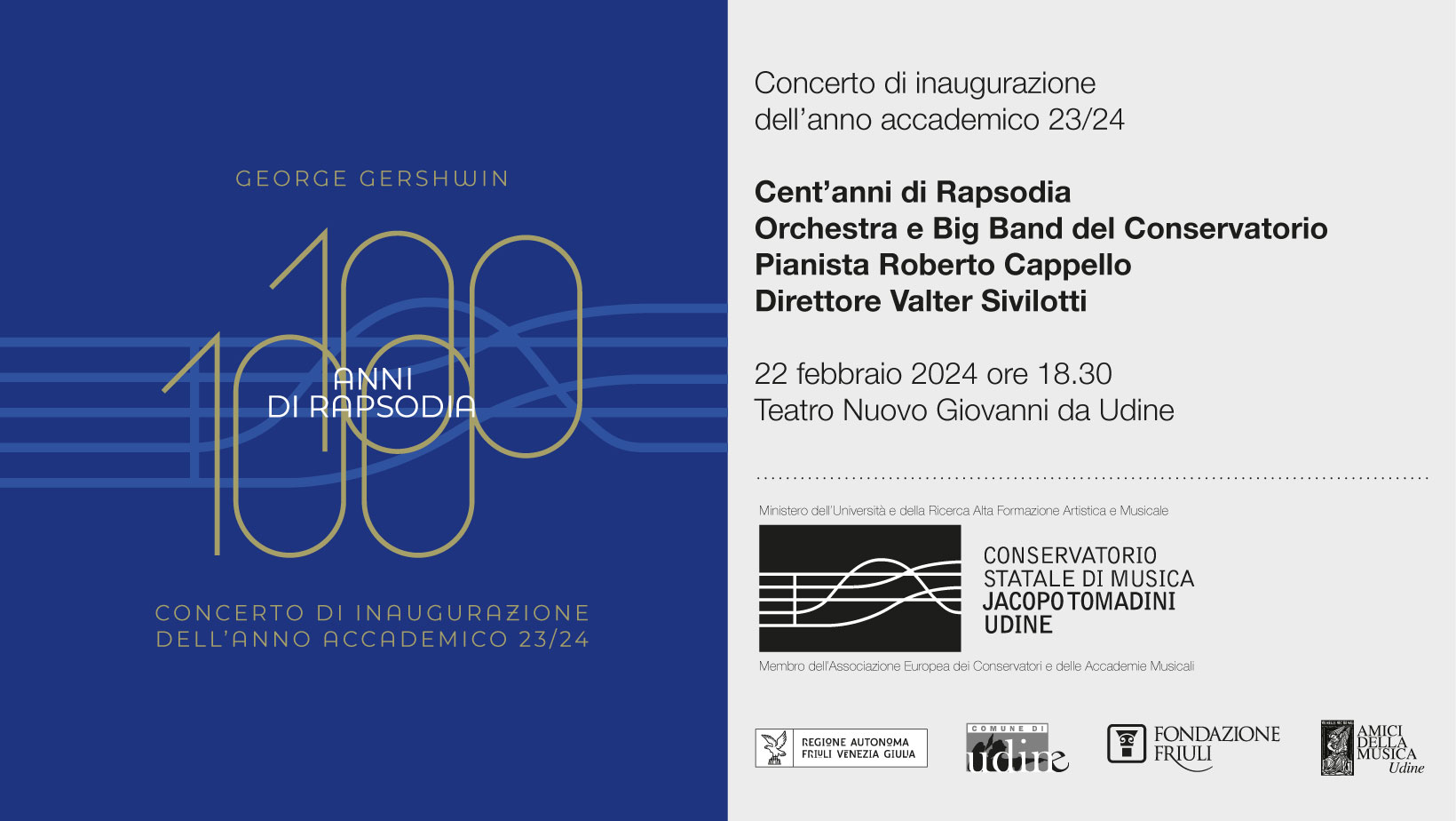 Concerto di inaugurazione dell'anno accademico 23/24 - EventiFVG.it