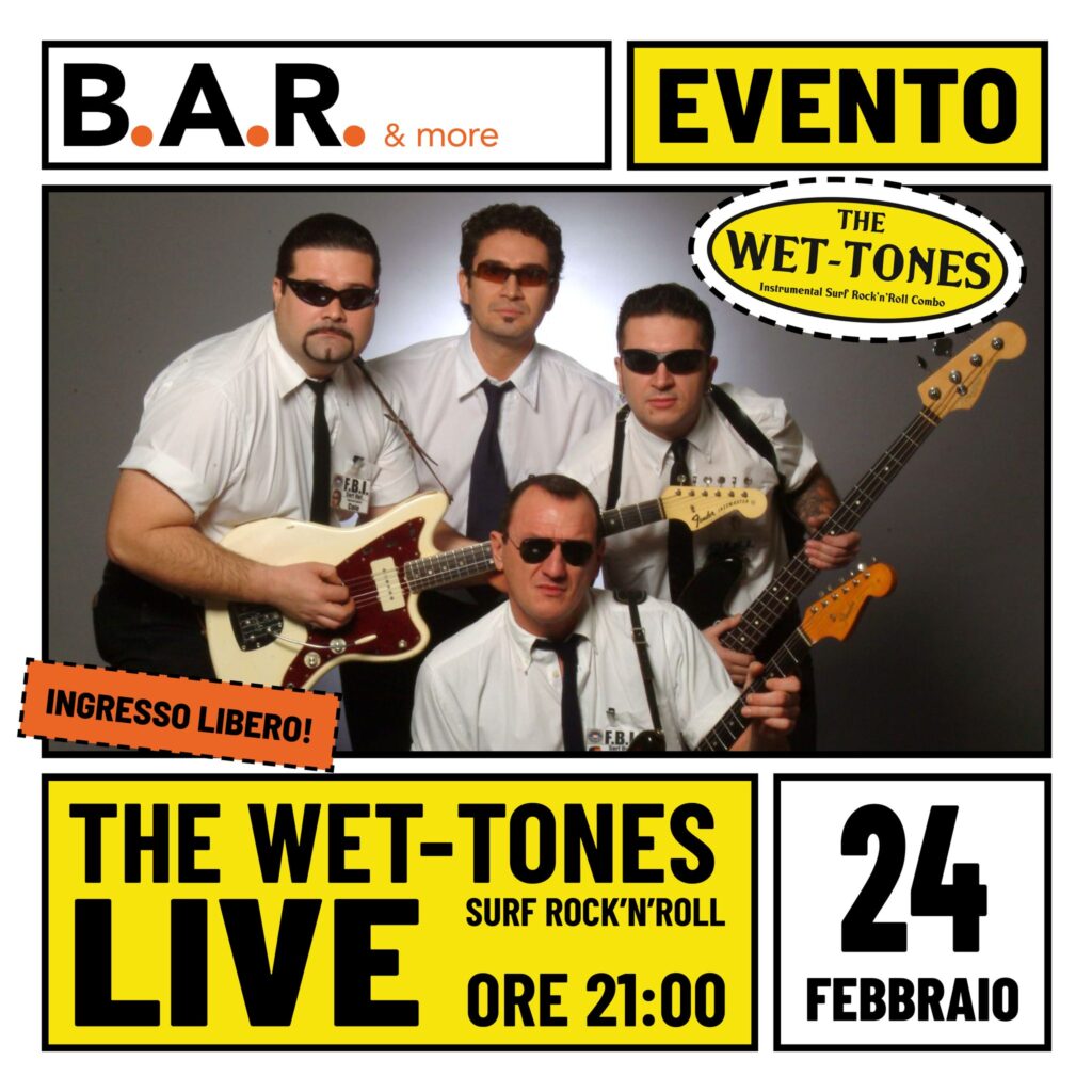The Wet-Tones LIVE @ Hotello - INGRESSO LIBERO - The Wet-Tones LIVE @ Hotello - INGRESSO LIBERO - EventiFVG.it