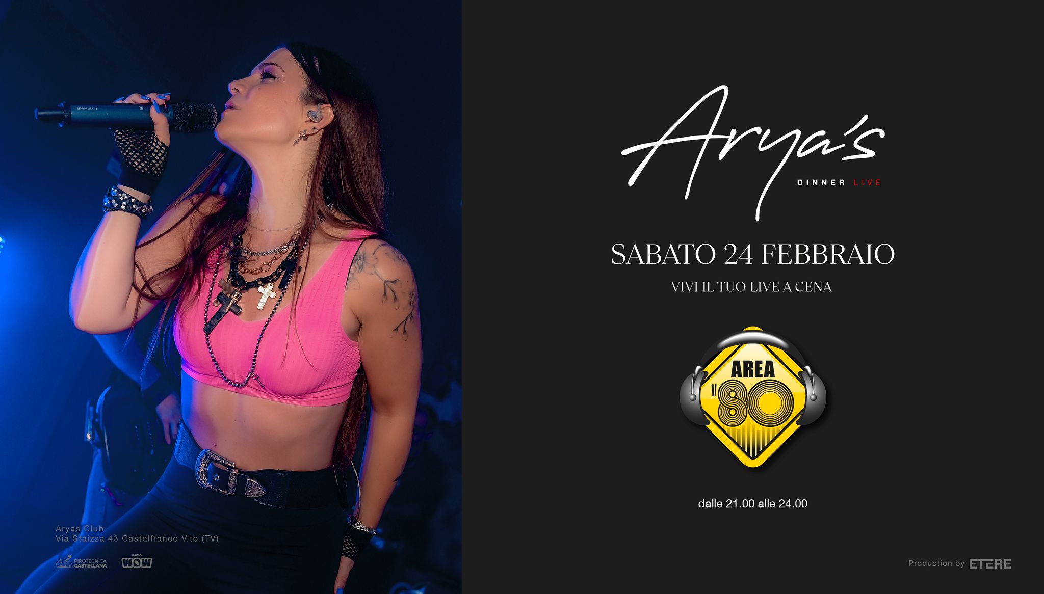Area80 live @ARYA'S DINNER CLUB - Castelfranco V.to (TV) - EventiFVG.it