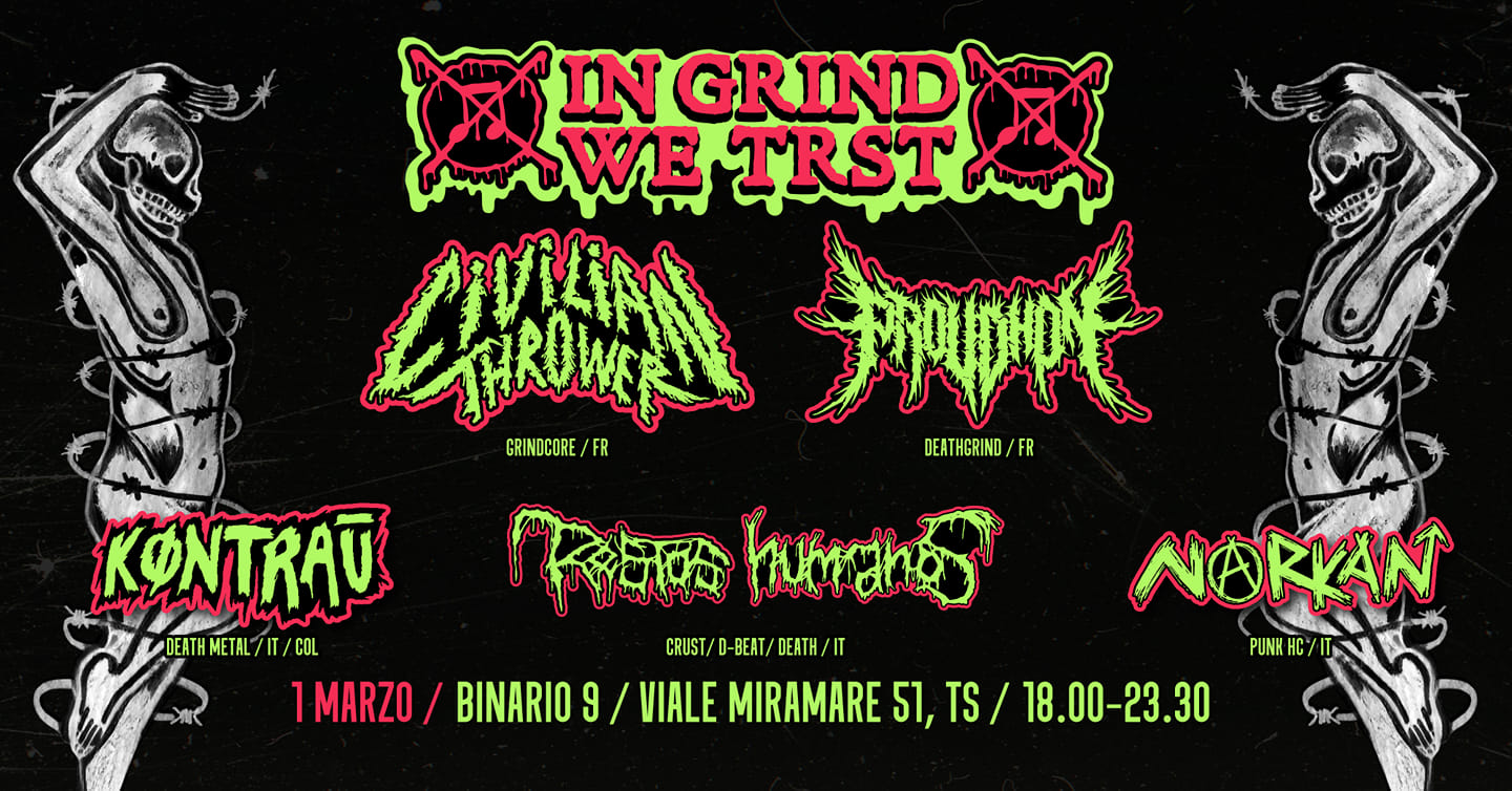 Noise Wagon Vol. 11 - Civilian Thrower + Proudhon + Restos Humanos + Kontrau + Narkan - EventiFVG.it