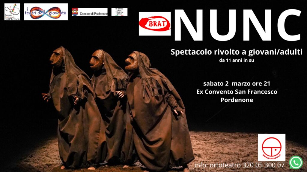 Compagnia Brat NUNC Spettacolo della rassegna I Teatri delle Gioventù - Compagnia Brat NUNC Spettacolo della rassegna I Teatri delle Gioventù - EventiFVG.it