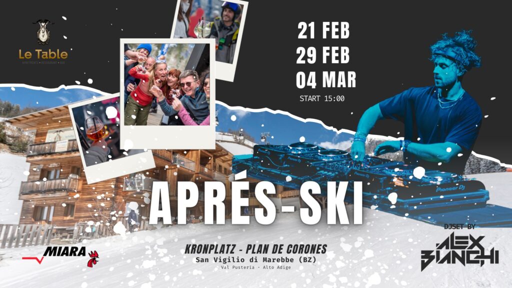 ๐๐ปโ๏ธ APRรS-SKI @ Le Table ๐๐ปโ๏ธ - ๐๐ปโ๏ธ APRรS-SKI @ Le Table ๐๐ปโ๏ธ - EventiFVG.it
