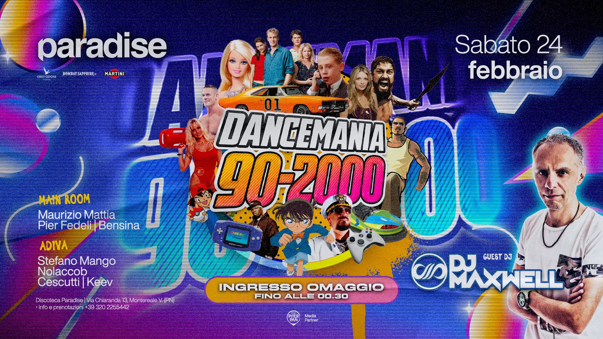 DANCEMANIA 90/2000 w/DJ MAXWELL • Ingresso OMAGGIO fino le 00.30 • Paradise - DANCEMANIA 90/2000 w/DJ MAXWELL • Ingresso OMAGGIO fino le 00.30 • Paradise - EventiFVG.it