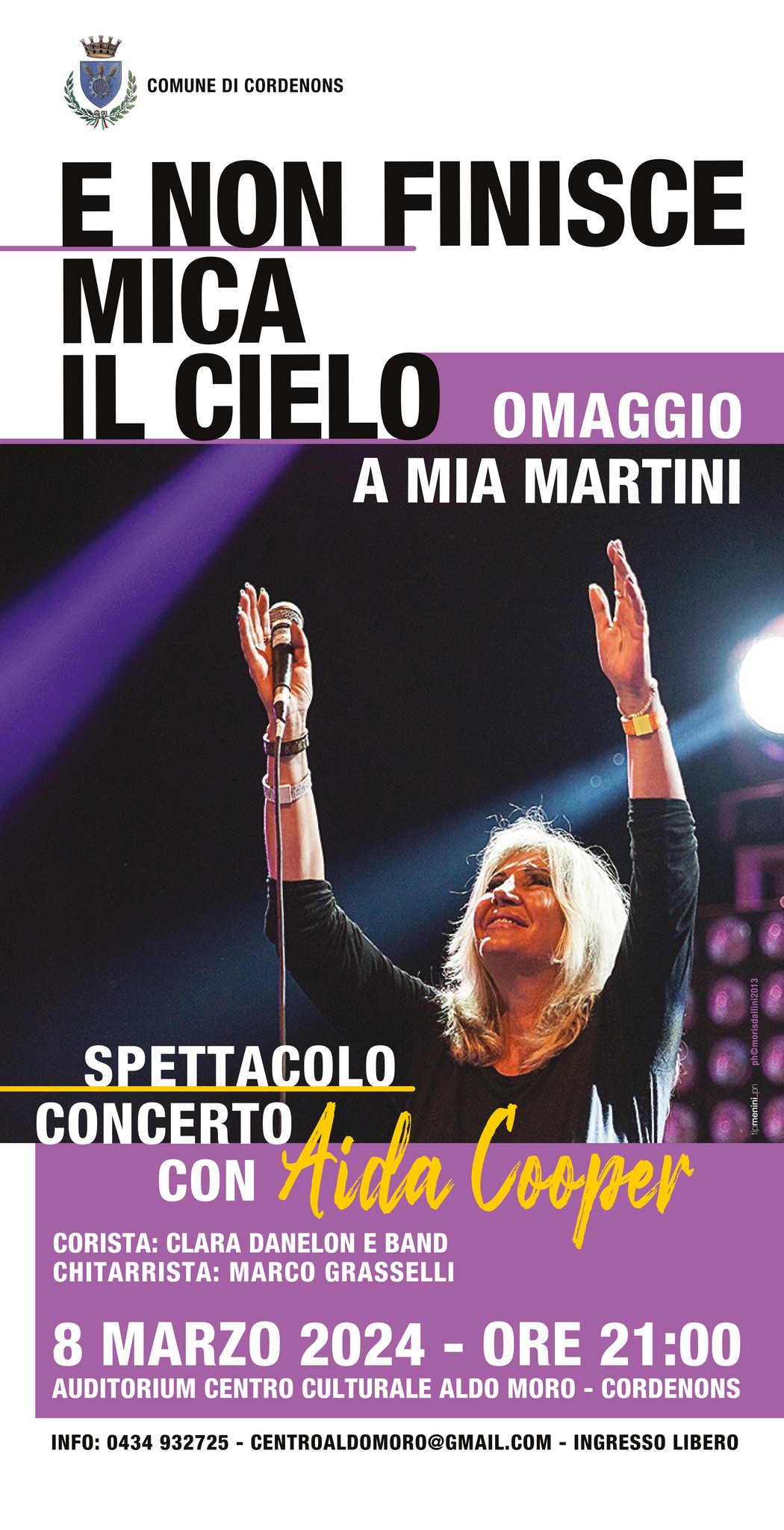 A Cordenons E NON FINISCE MICA IL CIELO. Omaggio a Mia Martini - A Cordenons E NON FINISCE MICA IL CIELO. Omaggio a Mia Martini - EventiFVG.it