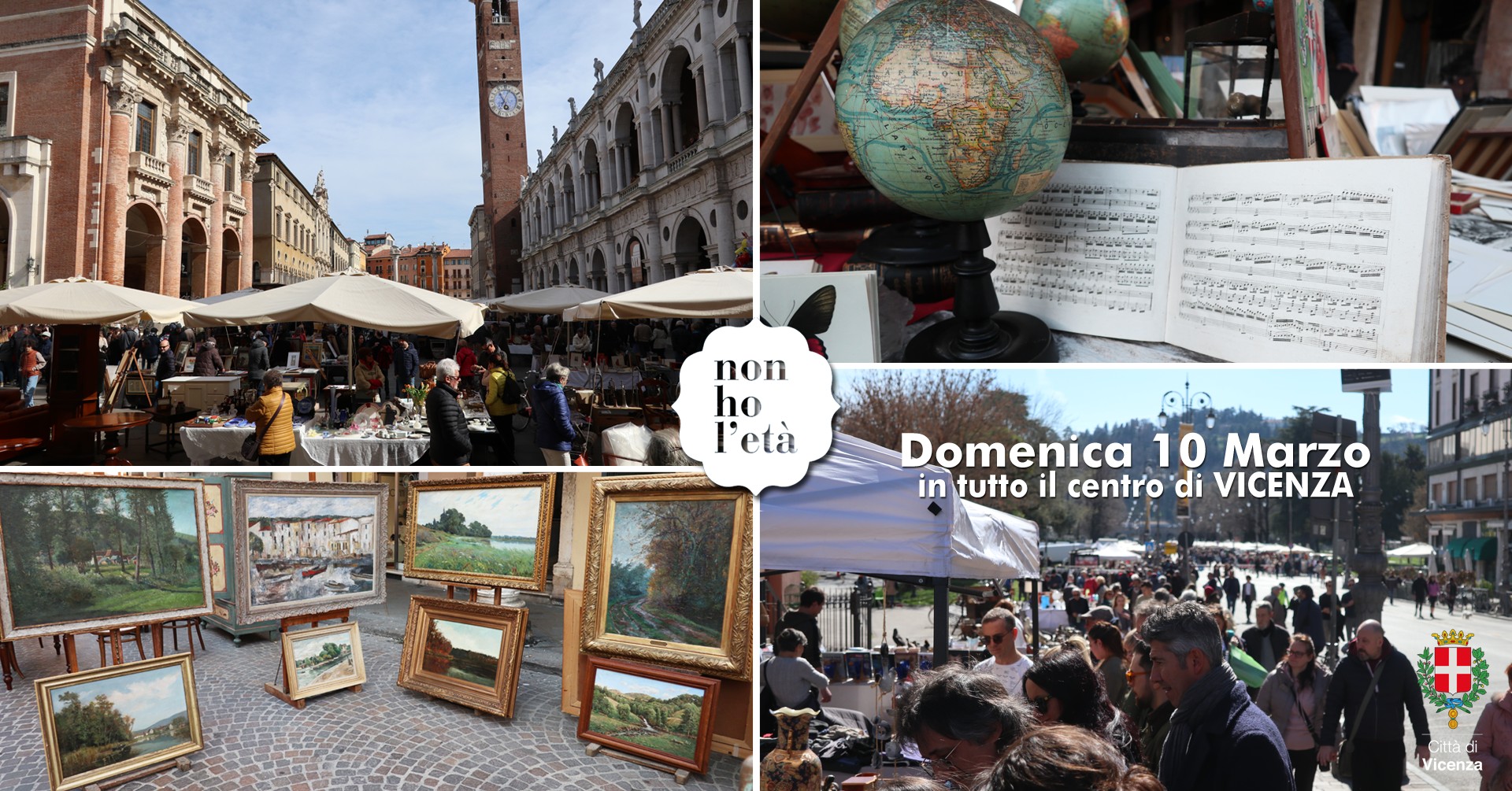 ▽ 10.3.2024 |NON HO L'ETA| Antiquariato Collezionismo & Vintage torna in TUTTO il CENTRO di Vicenza - EventiFVG.it