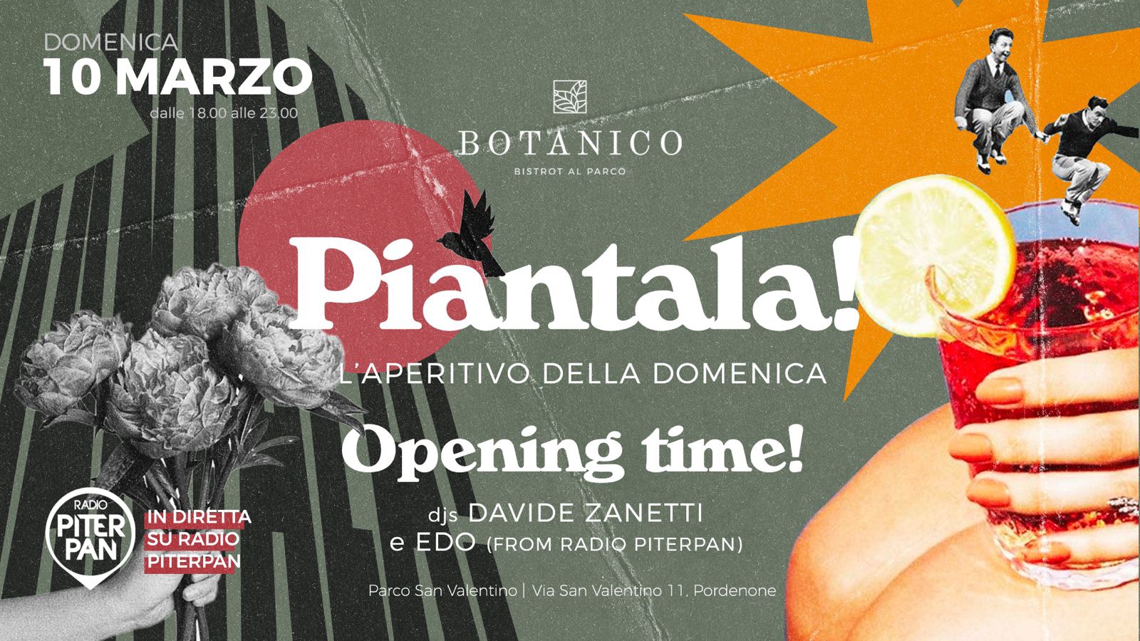 L'aperitivo della domenica al Botanico (PN) - PIANTALA! 🌱 La grande apertura – 17 marzo - EventiFVG.it