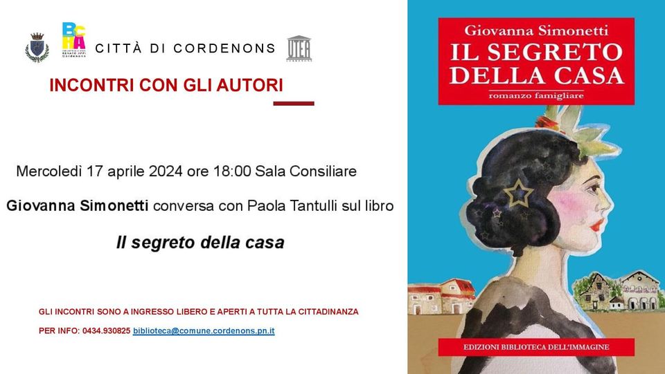 INCONTRO CON L’AUTORE Giovanna Simonetti conversa con Paola Tantulli, Cordenons