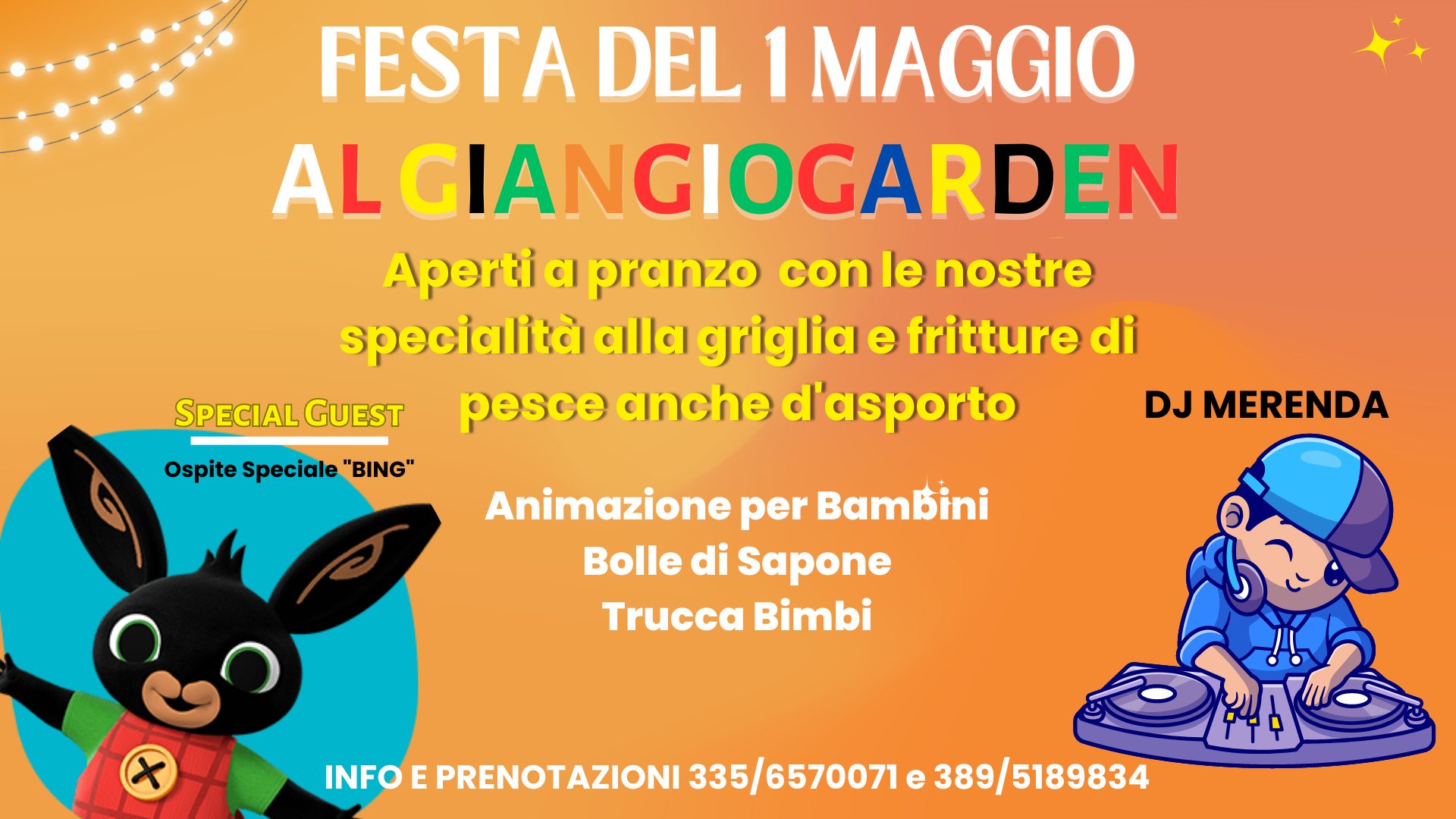 Festa del 1 Maggio, Giangio Garden, Udine