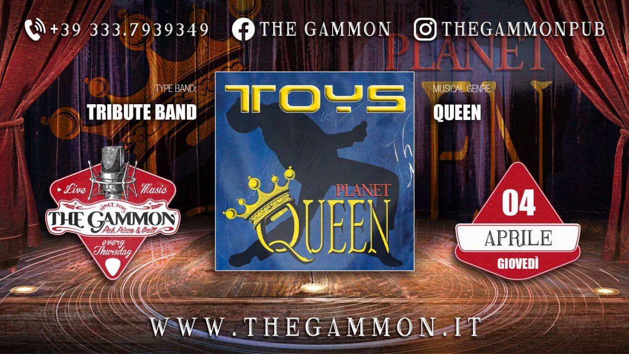 Live Music, TOYS, Queen Tribute