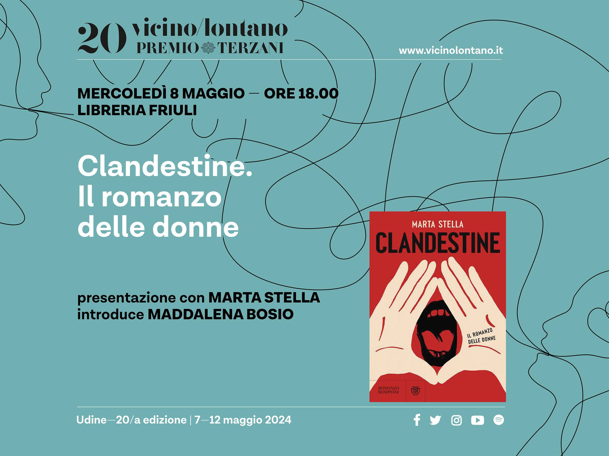 Clandestine, Il romanzo delle donne con Marta Stella e Maddalena Bosio, Udine