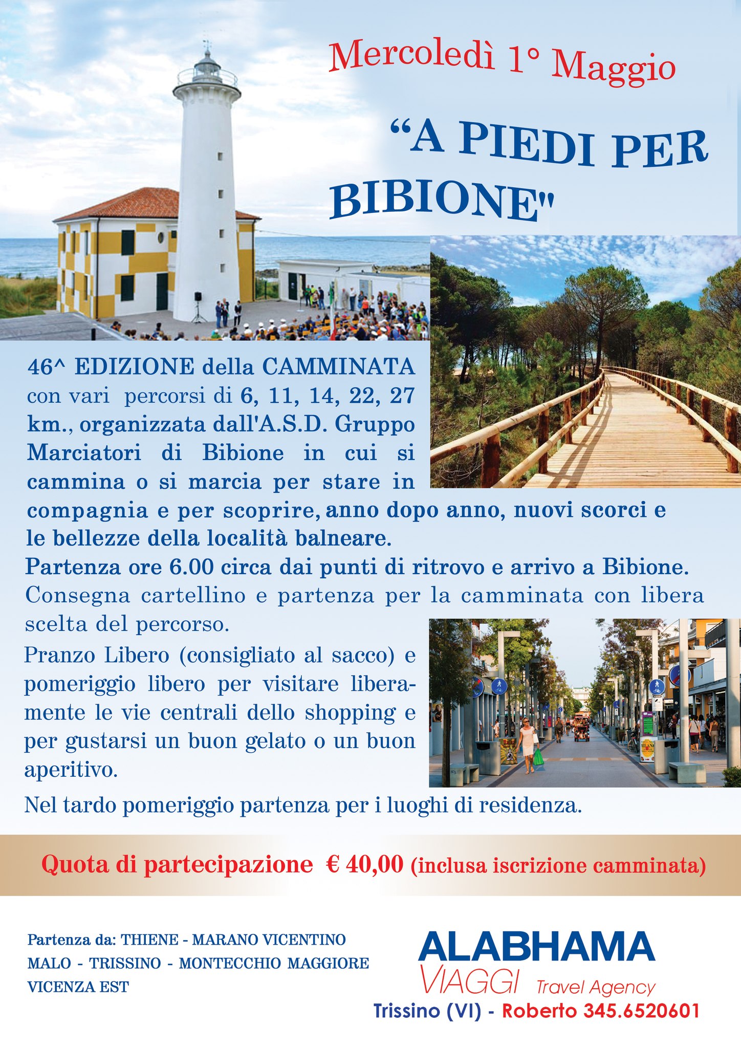 46^ A PIEDI PER BIBIONE - Mercoledì 1 Maggio 1 - 46^ A PIEDI PER BIBIONE, Mercoledì 1 Maggio, Bibione