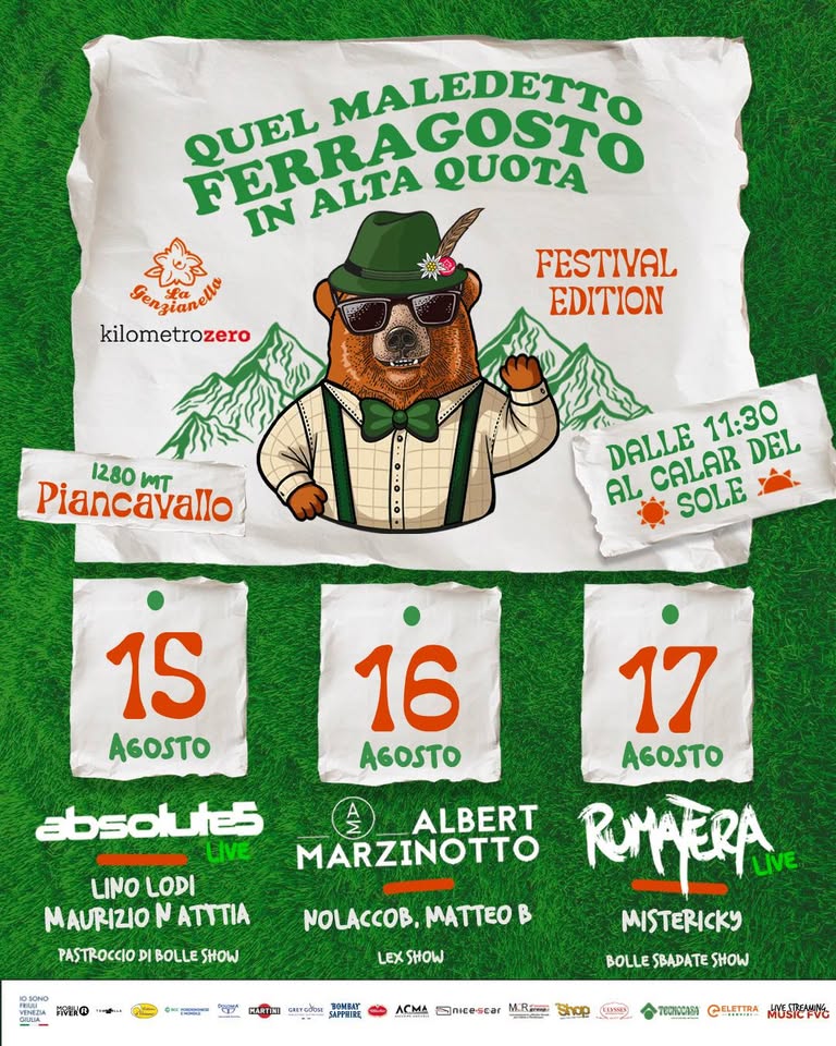 Quel Maledetto Ferragosto - Festival edition 2025 - La Genzianella, Piancavallo - EventiFVG.it