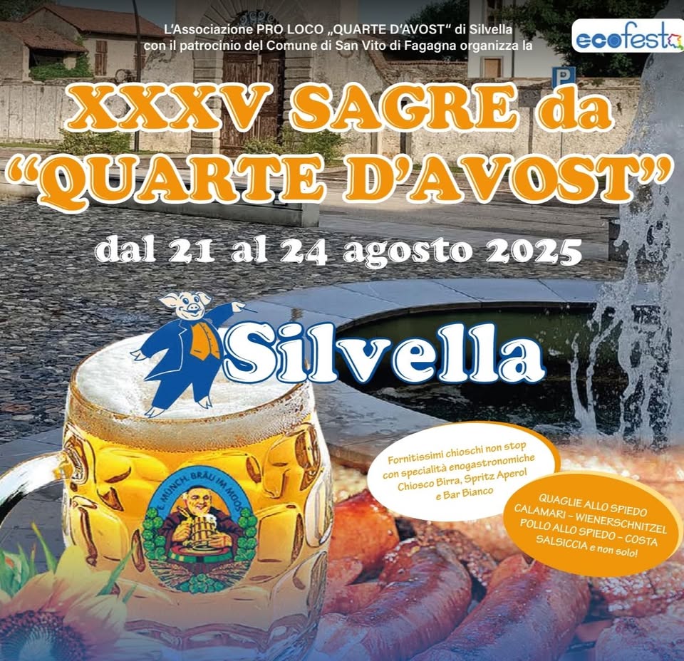 Sagre de Quarte d'Avost 2025 - XXXV Edizione - EventiFVG.it