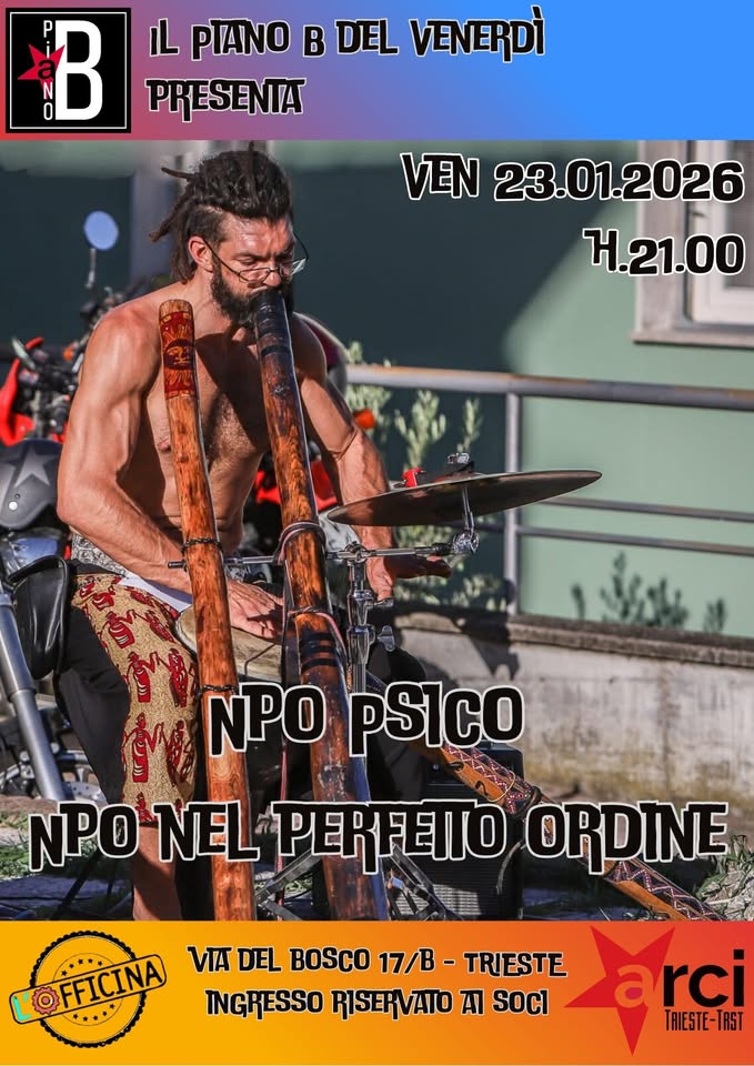 Npo nel perfetto ordine @ Piano B del venerdì! - EventiFVG.it
