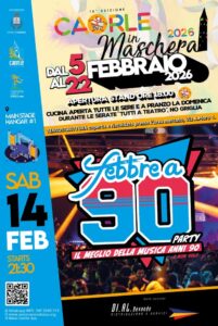 Caorle in Maschera 2026 – FEBBRE A 90 PARTY