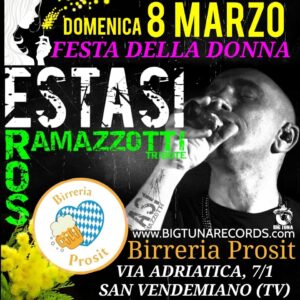 ESTASI – EROS RAMAZZOTTI TRIBUTE BAND live@BIRRERIA PROSIT, SAN VENDEMIANO (TV)