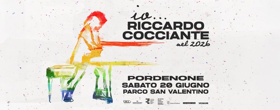 RICCARDO COCCIANTE ● PORDENONE, Parco San Valentino ● 20.06.2026 - EventiFVG.it