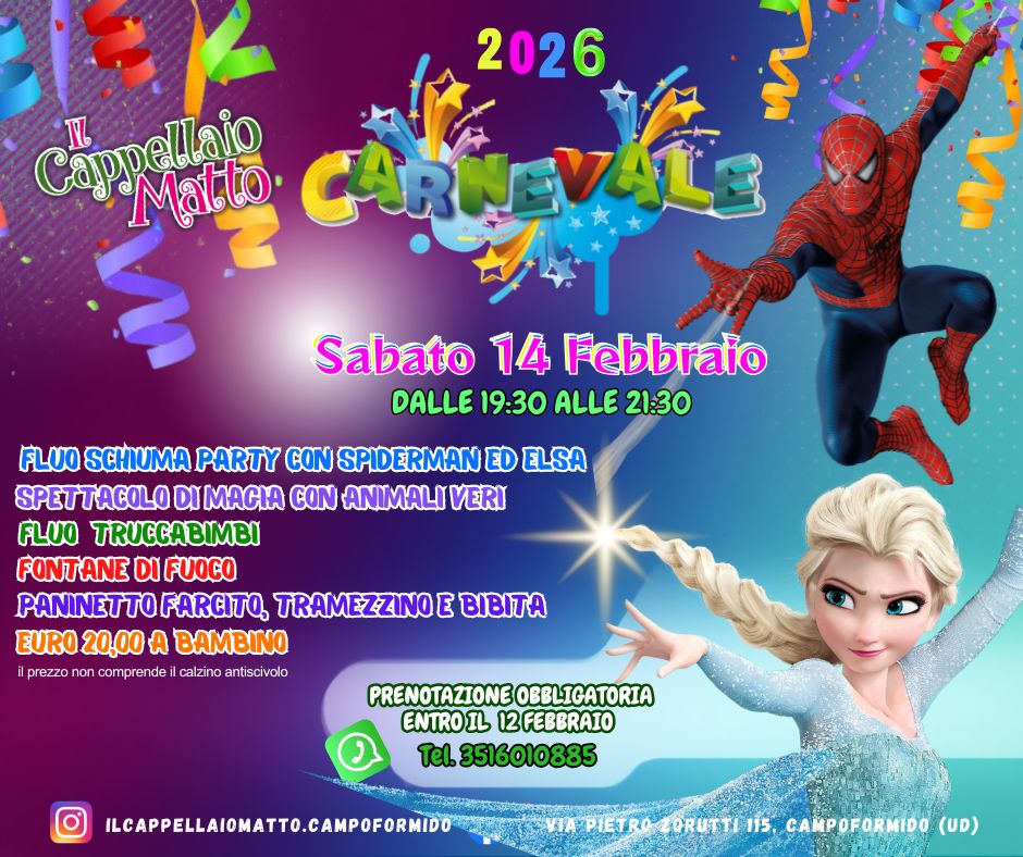 CARNEVALE 2026 🎠- CARNEVALE 2026 🎠- EventiFVG.it