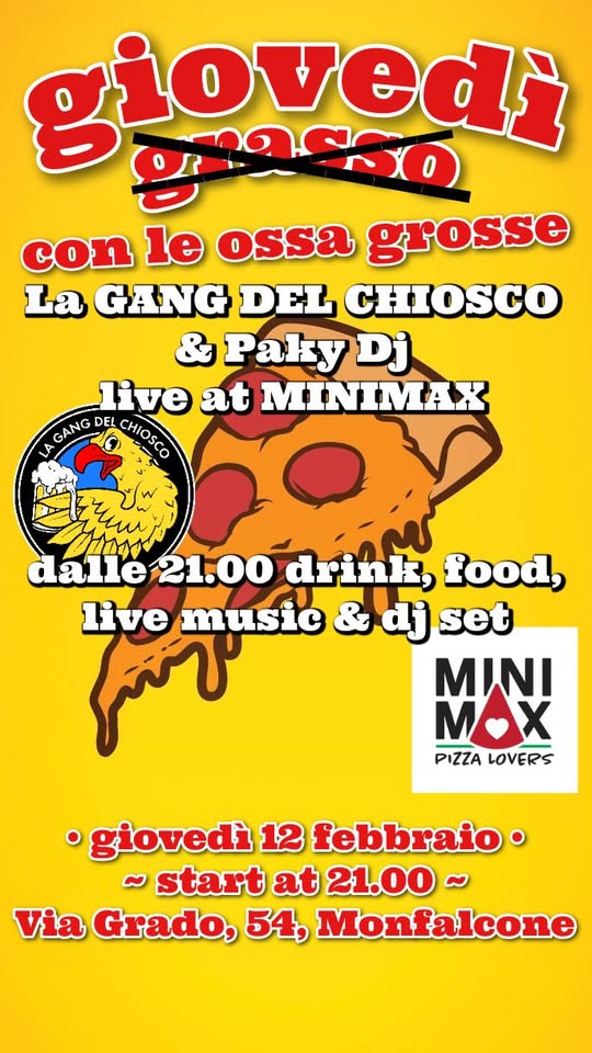 Giovedì con le ossa grosse - Giovedì con le ossa grosse - EventiFVG.it
