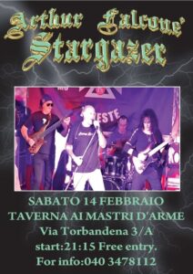 Arthur Falcone’ Stargazer Live at Mastri d’ Arme!