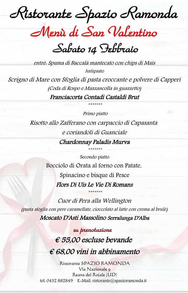 ❤️‍🔥14 Febbraio San Valentino ❤️‍🔥 - EventiFVG.it