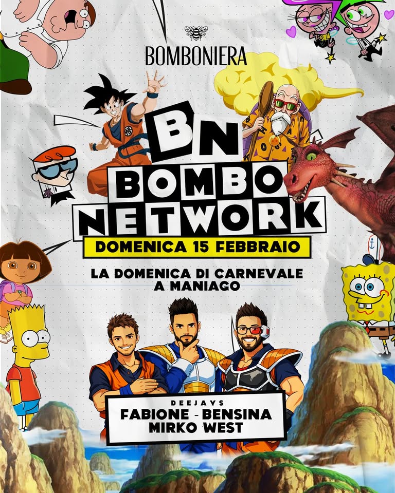 BOMBO NETWORK 📺 La domenica di Carnevale a Maniago 🎊 | Domenica 15 febbraio - EventiFVG.it