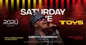 SATURDAY LIVE | SABATO 21 FEBBRAIO | TOYS: TRIBUTE BAND QUEEN