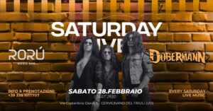 SABATO 28 FEBBRAIO 2026 | SATURDAY LIVE | DOBERMANN