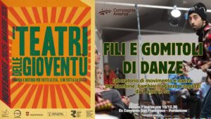 Per i teatri delle gioventù Compagnia Arearea presenta FILI E GOMITOLI DI DANZE