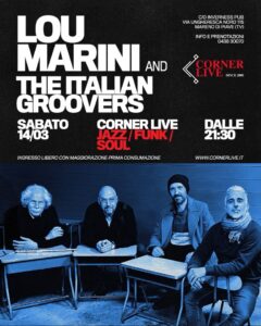 CORNER LIVE | LOU MARINI AND THE ITALIAN GROOVERS