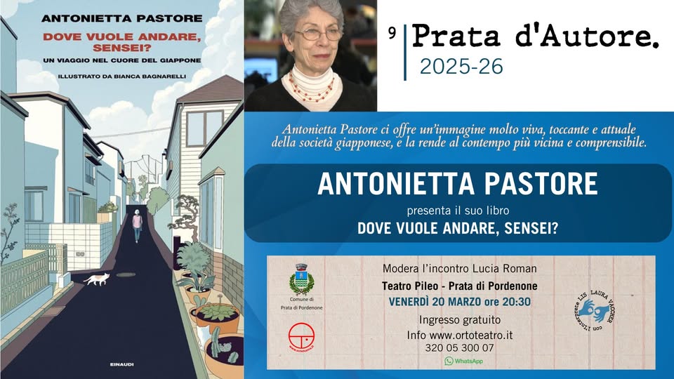A Prata d’Autore Antonietta Pastore presenta il suo ultimo libro Dove vuole andare, Sensei? - A Prata d’Autore Antonietta Pastore presenta il suo ultimo libro Dove vuole andare, Sensei? - EventiFVG.it