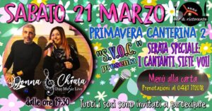 PRIMAVERA CANTERINA 2: CANTA TU CON DONNA & CHIARA