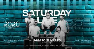 SABATO 21 MARZO | SATURDAY LIVE | EXES