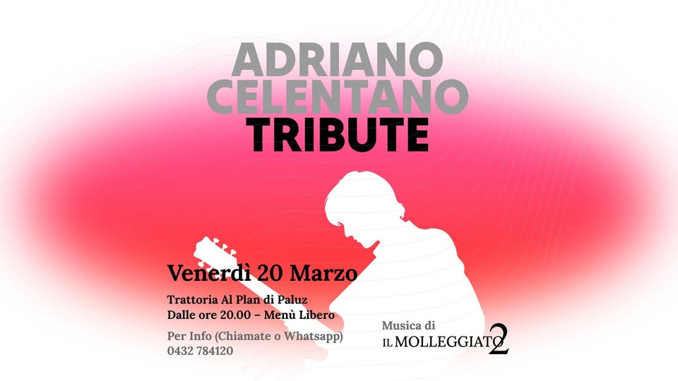 🔥 ADRIANO CELENTANO SERATA TRIBUTO – Live al PLAN DI PALUZ 😎