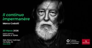 Serata d’autore – “Il continuo impermanère” di Marco Codutti