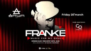 🖤🎶FRANKIE Music For My Soul @ Arya Club • Venerdì 20 Marzo 2026 🖤🎶