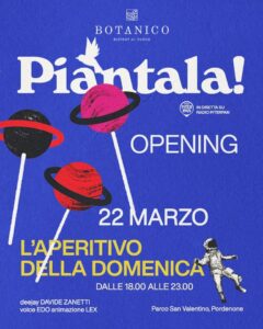 PIANTALA! 🌱 L’aperitivo della domenica al Parco San Valentino a Pordenone. Tutto un altro mondo! 🪐