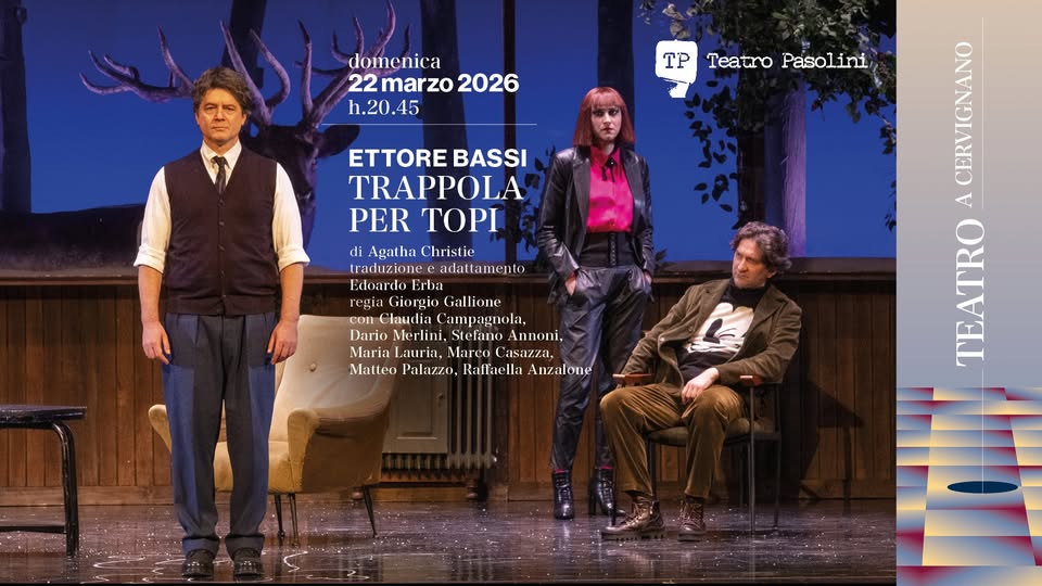#teatro: ETTORE BASSI con TRAPPOLA PER TOPI al Teatro Pasolini! - #teatro: ETTORE BASSI con TRAPPOLA PER TOPI al Teatro Pasolini! - EventiFVG.it