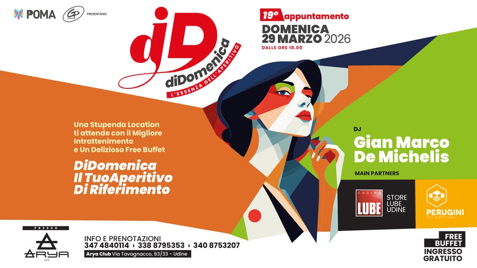 ✨ dDOMENICA @ Arya Club ✨ Domenica 29 Marzo 🎶🎧 Resident DJ GIAN MARCO DE MICHELIS 🎧🎶 - EventiFVG.it