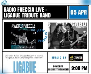 RADIOFRECCIA LIVE – LIGABUE TRIBUTE BAND live@SAGRA DI PASQUA 2026 – Pignano di Ragogna (UD)