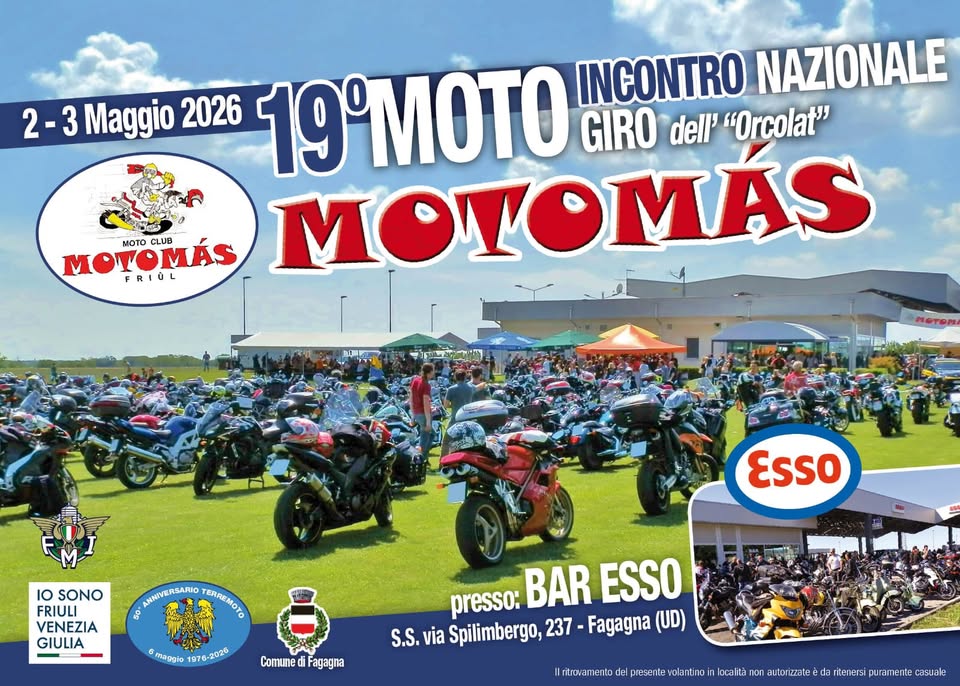19º MOTOINCONTRO MOTOMÁS - Evento NAZIONALE - - EventiFVG.it