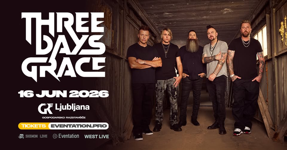 Three Days Grace - 16.06.2026 - Ljubljana - EventiFVG.it