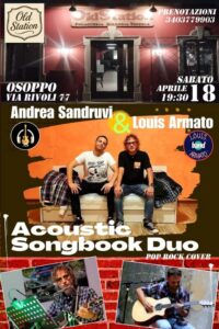 Osoppo 18 aprile ACOUSTIC SONGBOOK DUO all’Old Station