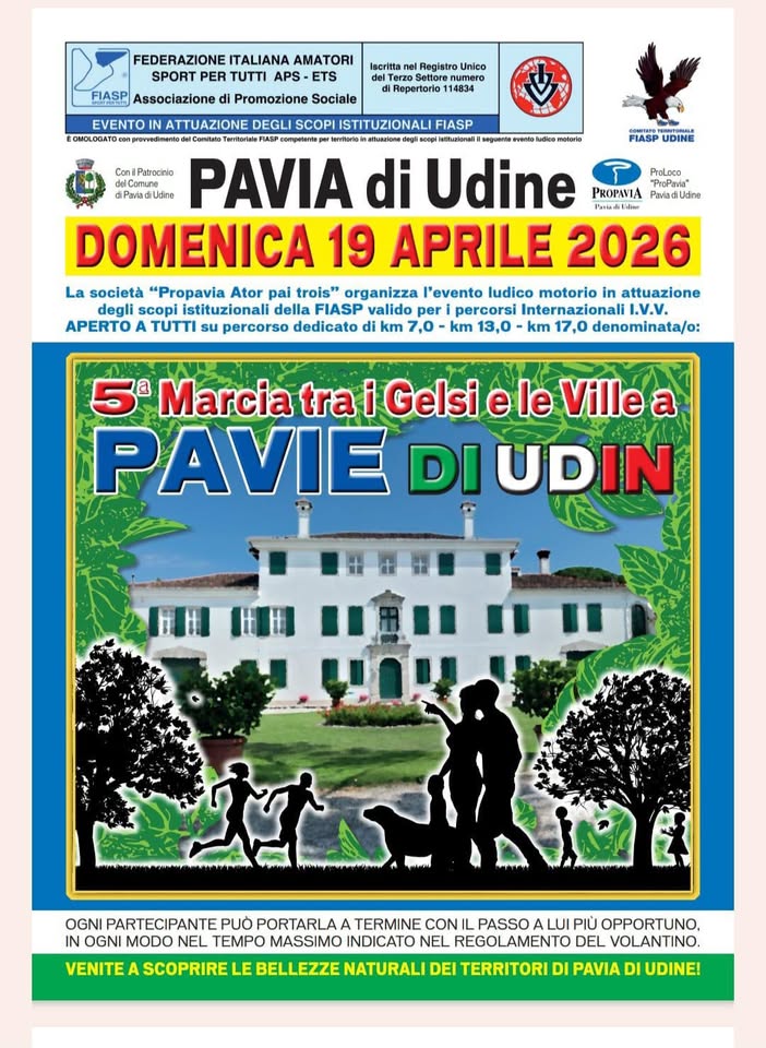 5a Marcia tra i Gelsi e le Ville a Pavie di Udin - FIASP - EventiFVG.it