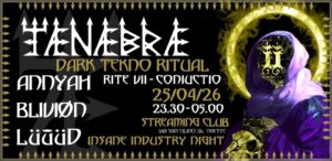 TÆNÆBRÆ X INSANE INDUSTRY – CONIUCTIO