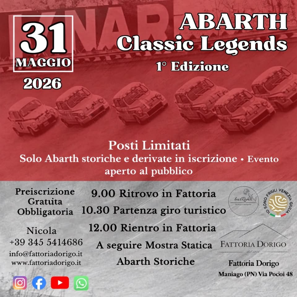 1º Abarth Classic Legends - EventiFVG.it