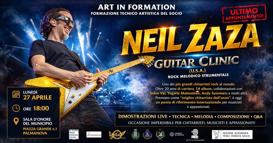 NEIL ZAZA - GUITAR CLINIC - EventiFVG.it